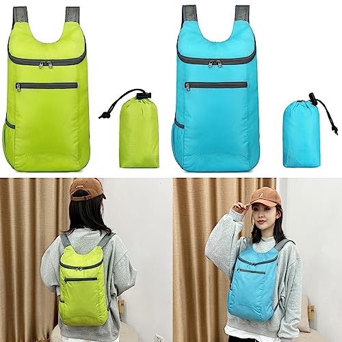 Hiking Daypack Ultralightweight Packable Backpack Splashproof Foldable Pack Travel Daypack for Outdoor Camping Climbing, Dark Grey