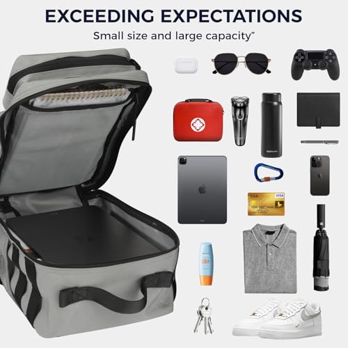 9L Mini Tactical Backpack for Men and Women, Gym Hiking Travel Daypack - color: Gray