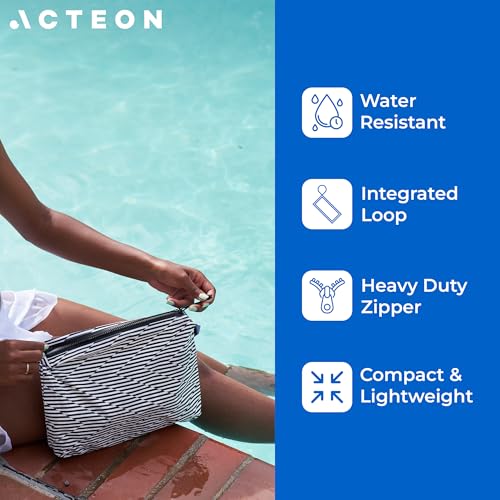 Acteon Wet Dry Bag for Gym Clothes & Swim, Water-Resistant Pouch - Zag - color: Zag