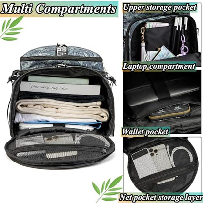Gym Duffle Bag Backpack,4‑Way Waterproof with Shoe Compartment Travel Laptop - color: Silver