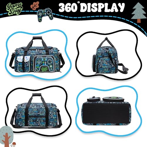 Kid’s Luggage Set 3 Piece Suitcase Set 16’’ Hardside Luggage with Spinner Wheels Girls Boys Carry on Toddler Travel Rolling Suitcase Airline Approved - color: Game