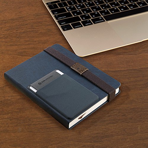 Sinjimoru Card Holder for Back of Phone, Stick on Phone Wallet, Beige - color: Beige