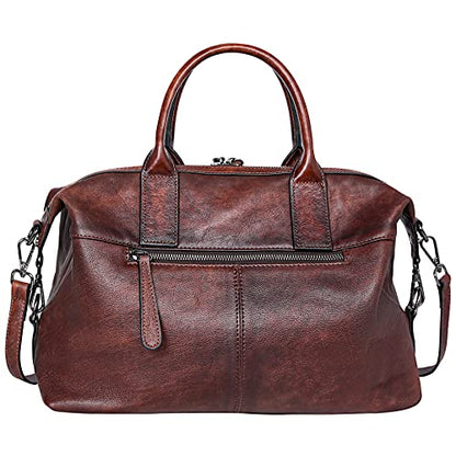 Iswee Satchel Bags Leather Purses for Women Handbag Shoulder Bag Hobo Tote - color: Coffee