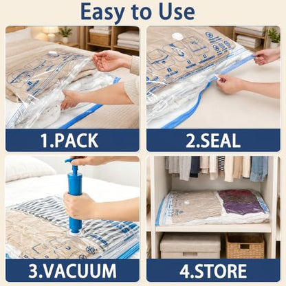 XXL Jumbo Vacuum Storage Bags, for Blanket, Bedding, Comforters - size: 6-XXL