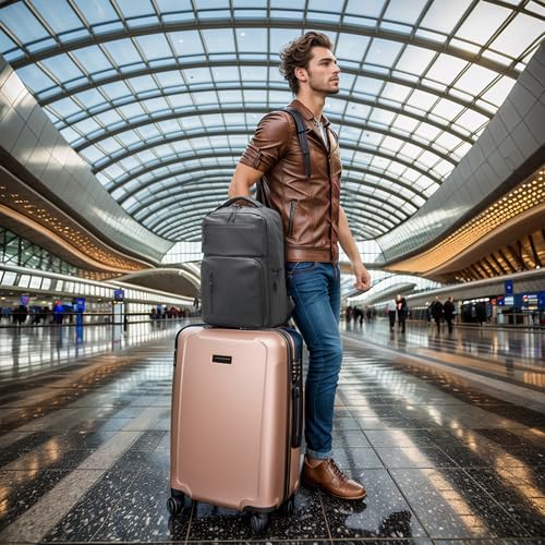 20L 15.6 Inch Laptop Backpack Anti Theft Flight Approved Gray - color: Gray