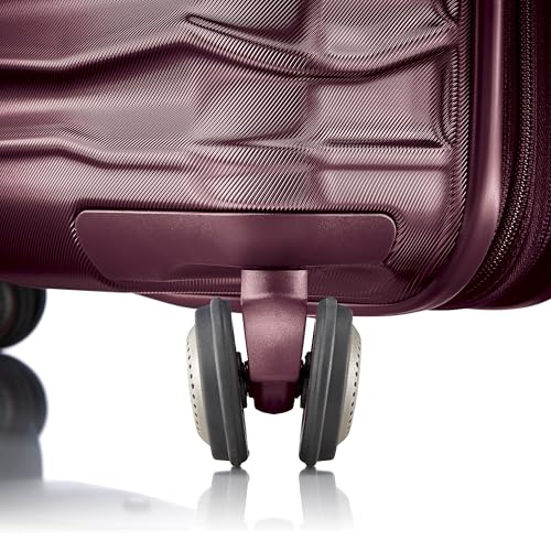 Samsonite Stryde 2 Hardside Expandable Luggage with Double Spinner Wheels, Medium Glider, Merlot - color: Merlot, size: Checked-Medium Spinner