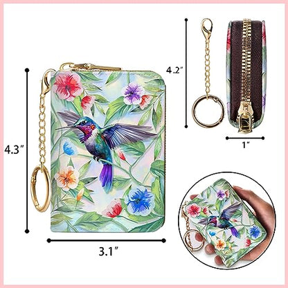 Blusabaca RFID Credit Card Holder Small Women Travel Wallet, Bird - color: Bird