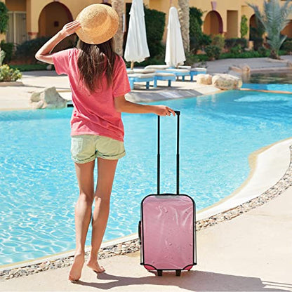 Luggage Cover 20 Inch Clear Suitcase Cover 0.4mm Thick PVC Transparent - size: 20 inch suitcase cover