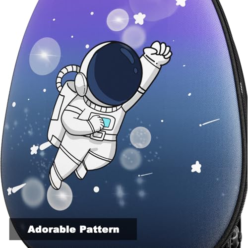 Baotree 2-in-1 Ride-On Scooter Suitcase, Scooter Luggage for Kids Ages 5-12, Foldable & Lightweight Carry with LED Light-Up Wheels - color: Blue