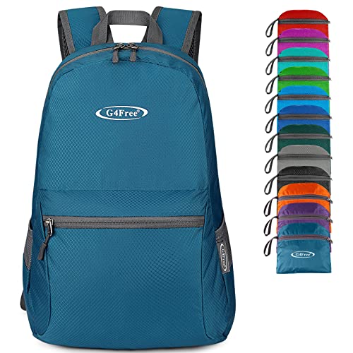 G4Free 20L Small Packable Travel Hiking Backpack for Men Women - color: Blue Update, size: 20L