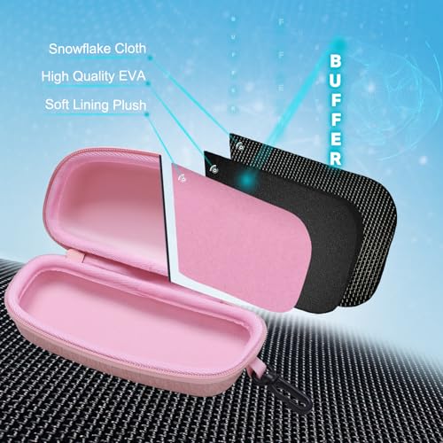 XANAD Hard Case for Safety Glasses,Sunglass Eyeglass Shooting Glasses(Pink) - color: Pink