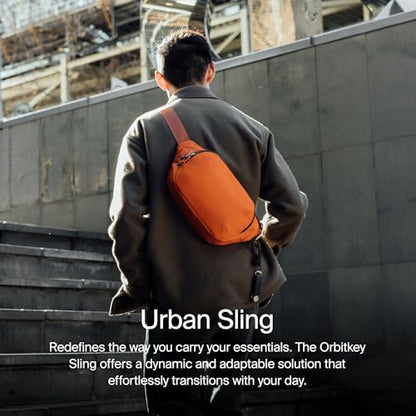 orbitkey Urban Sling Crossbody Bag - Stone - color: Stone, size: Urban Sling