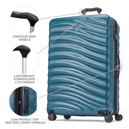 Travelpro Maxlite Air V2 Hardside Expandable Checked, Teal, 28-Inch - color: Teal, size: Checked Large 28-Inch