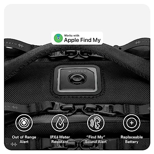 HyperPack Pro 22L Slim Travel Backpack with 'Find My' Compatibility - Fits up to 16” Laptop. Anti Theft w/RFID Protective Pocket. - style: Hyperpack Pro