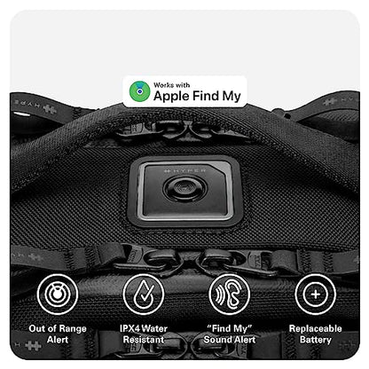 HyperPack Pro 22L Slim Travel Backpack with 'Find My' Compatibility - Fits up to 16” Laptop. Anti Theft w/RFID Protective Pocket. - style: Hyperpack Pro