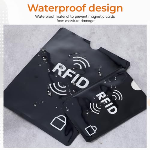 15 PCS RFID Blocking Sleeves 3 Passport Sleeve RFID Sleeves 12 Identity Protection ID Cards Blocking Sleeve Effectively Protect Travel Essentials Fits Wallet Purse From Electronic Theft