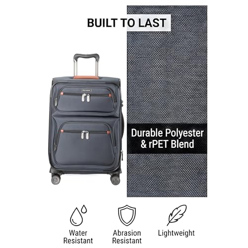 Ricardo Beverly Hills Montecito 3.0 Softside Luggage Collection Expandable Suitcases with Wheels and TSA Lock, 21 Carry-on (Graphite, 21-inch Carry-on) - color: Graphite, size: 21-inch Carry-on