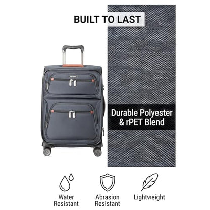 Ricardo Beverly Hills Montecito 3.0 Softside Luggage Collection Expandable Suitcases with Wheels and TSA Lock, 21 Carry-on (Graphite, 21-inch Carry-on) - color: Graphite, size: 21-inch Carry-on