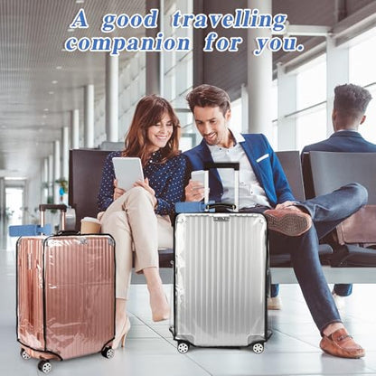 JEPELUS Suitcase Covers for Luggage 28 Inch, Clear Suitcase Protector Cover