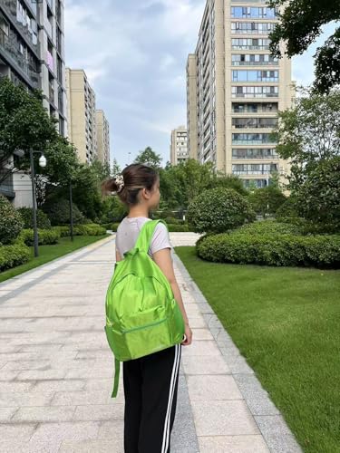 Foldable Backpack, Lightweight Travel Daypack, Black - color: Green