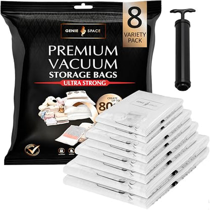 Genie Space - Premium Bags - Variety - 8 Pack - size: Variety (8pk)