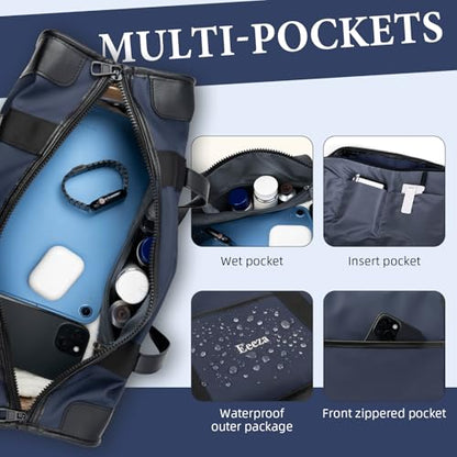 Eeeza Luggage Sets,5 Piece (20"/24"/28"/DB/TB) Blue - color: PorscheBlue