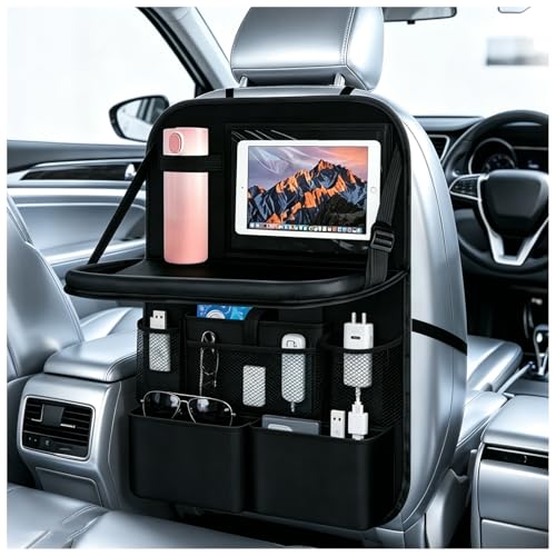 2 in 1 Hanging Backseat Car Organizer,Waterproof Back Seat Car Organizer