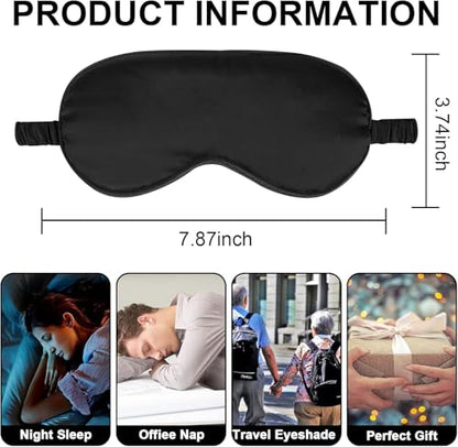 IEKEODI 4 Pack Sleep Masks, Blackout Eye Masks for Sleeping,(4 Black) - color: 4 Black
