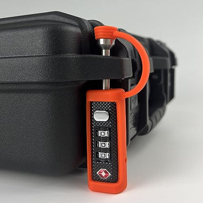 LAFENLIN TSA Lock for Gun Case, 3-Dial Combo Padlock - size: Orange-2 Pack