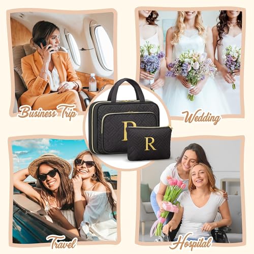Personalized Hanging Toiletry Bag Travel Makeup & Cosmetic Bag Organizer - style: S