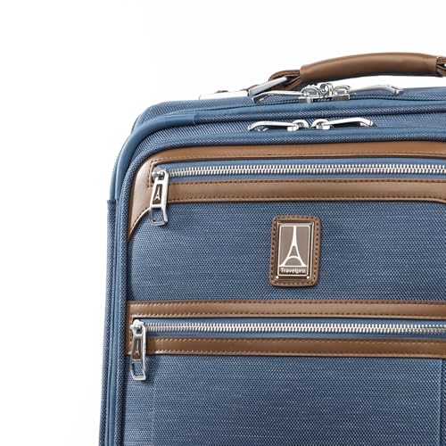 Travelpro Platinum Elite Carry-On Luggage Spinner, Coastal Blue, 21-Inch - color: Coastal Blue, size: Carry-On 21-Inch