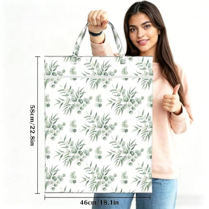 Leaves Travel Laundry Bag Washable Dirty Clothes Bag for Gym - color: Leaves