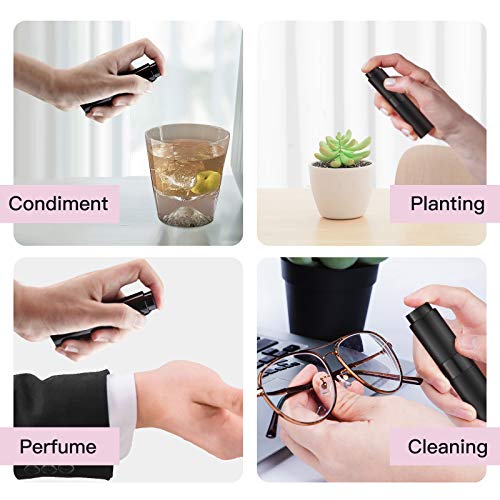 Tekson Travel Perfume Atomizer Refillable 8ml (5 PCS), Travel Cologne Sprayer Mini, Perfume Bottle Empty Small (5 Colors) - color: 5 colors