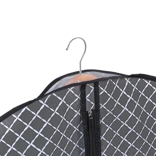 Univivi 옷 걸기용 152.4cm(60인치) 경량 의류 가방, 10팩, 블랙 - color: 블랙 격자, size: 60'' - 10 Pack