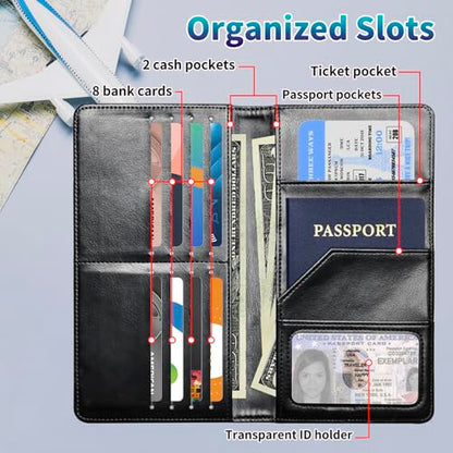Family Passport Holder RFID,Giraffe - color: Giraffe