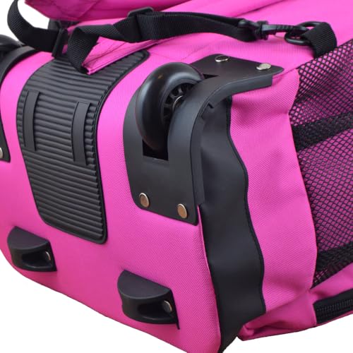 Denco Purdue Boilermakers Expedition Wheeled Laptop Backpack with Telescoping Handle for Travel, Work & Everyday Adventures