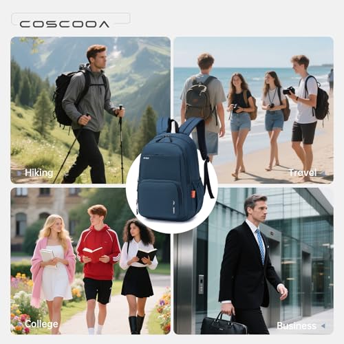 40x30x15cm Personal Item Travel Backpack,16x12x6inch Carry On Bag - color: Blue