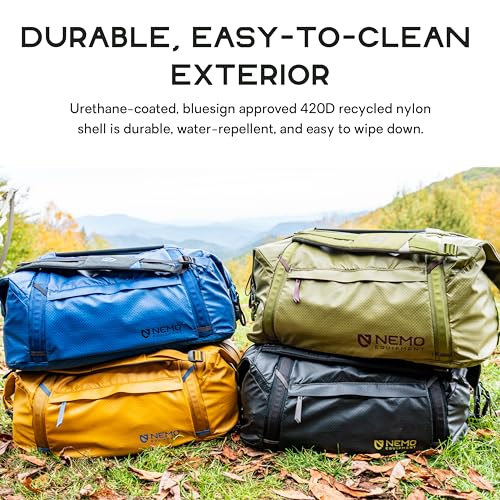 NEMO Equipment Double Haul Duffel & Tote Bag - Black - 30L - color: Black, size: 30L