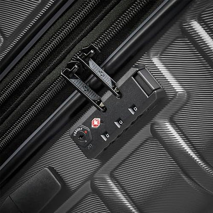 Samsonite Omni 2 Hardside Expandable Luggage with Spinner Wheels, 2-Piece Set (19/24), SOLID CHARCOAL - color: Solid Charcoal, size: 2-Piece Set (Carry-on/Medium)