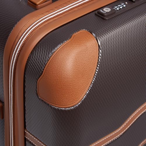 DELSEY PARIS Chatelet Air 2.0, Set (20/28 Inch) Luggage, Chocolate Brown - color: Chocolate Brown, size: 2 Piece Set (20/28)