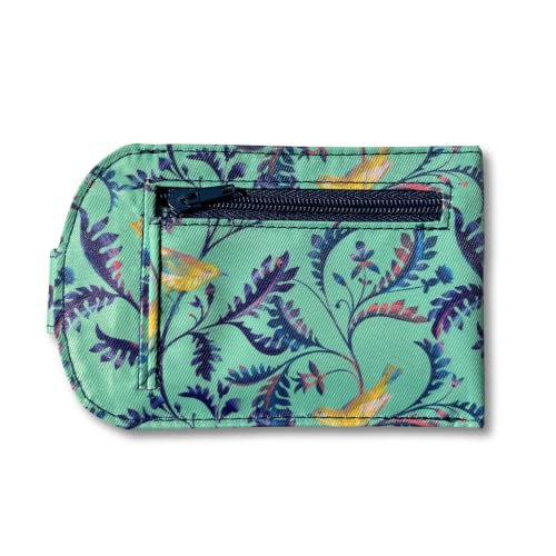 Big Skinny RFID Blocking Taxicat Bi Fold Wallet, Birdsong - color: Birdsong