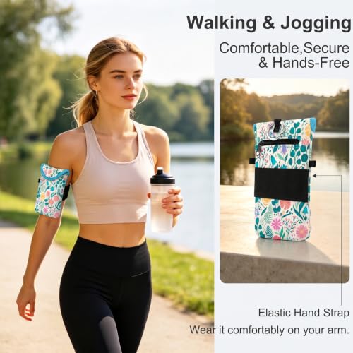 KJQJLY RFID Blocking Neoprene Cell Phone Sleeve (Garden Floral) - color: Garden Floral