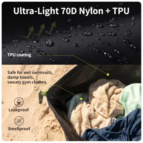 Travel Compression Laundry Bag for Dirty Clothes, 40L 1Pack