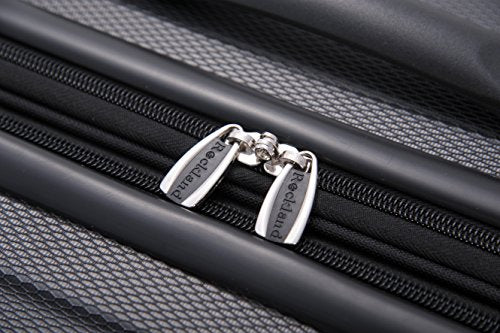 Rockland London Hardside 3 Piece Expandable Spinner Wheel Luggage Set, (20"/24"/28"), Black - color: Black, size: 3 Piece (28"/24"/20")