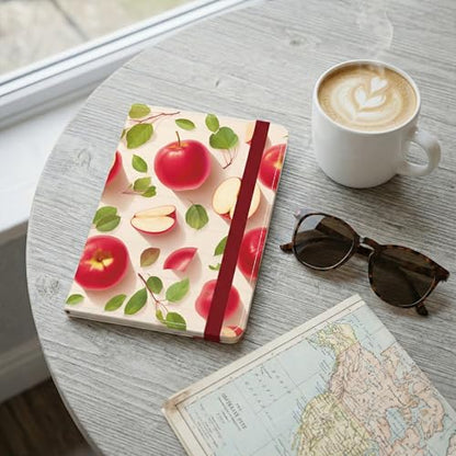 Passport Holder with Fruit Apple Design Unique PU Leather Travel Wallet Fun and Cheerful Passport Cover for All 5.9 x 4.3 Inches - color: Apple