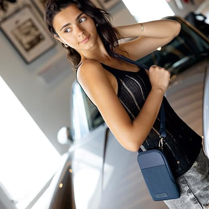 Travelon Anti-Theft Metro Stadium Mini - color: Navy Heather