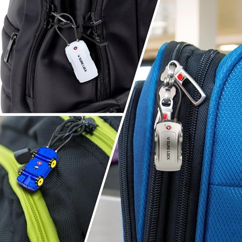 SURE LOCK Car-Shaped TSA Approved Luggage Lock, Black - color: Black