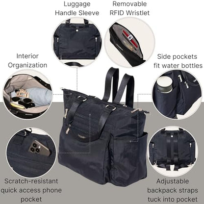 Baggallini Trifecta Convertible Backpack - color: French Navy