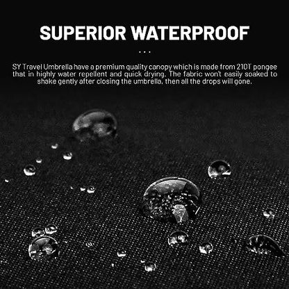 SY COMPACT Travel Umbrella - Windproof Automatic Compact Umbrellas for Rain - color: Dark green