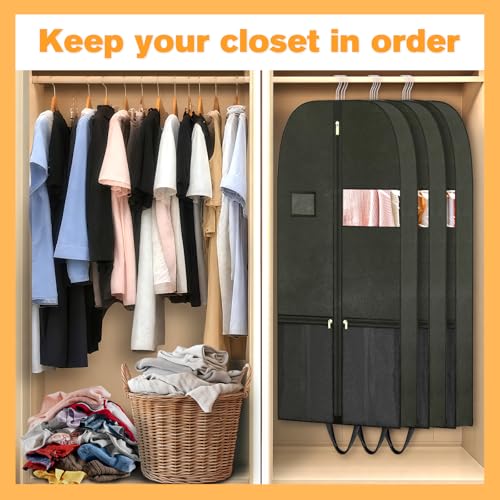 Travel Garment Suit Bag 43" for Hanging Clothes Storage for Men Suits Shirt - size: 43" 1PK